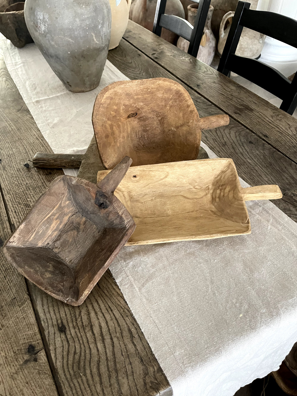 Wood Handle Bowls